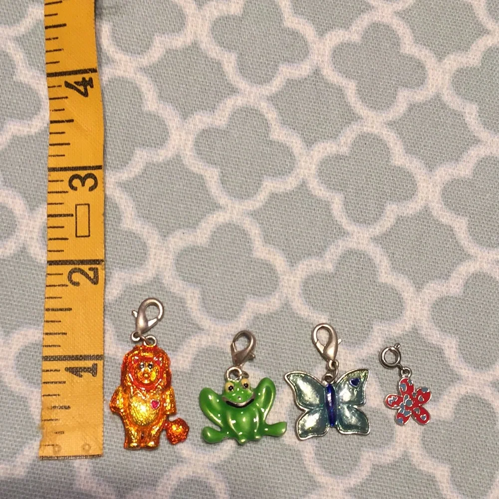 Charms Lion Butterfly Frog Flower